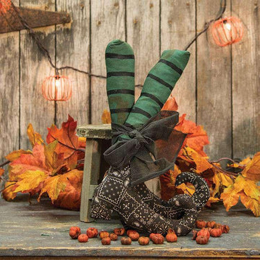 2/Set, Black Bandana Witch Boots - The Fox Decor